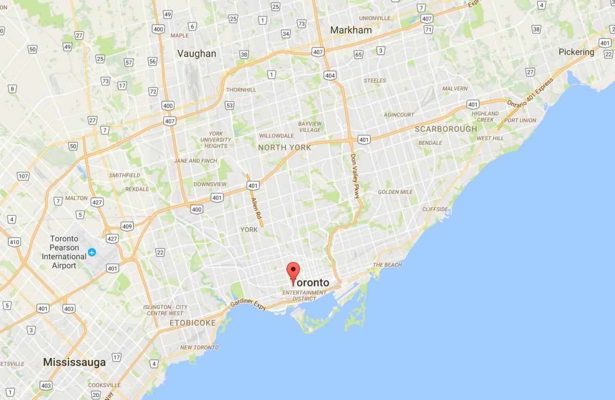 Peta taman Alexandra daerah Toronto