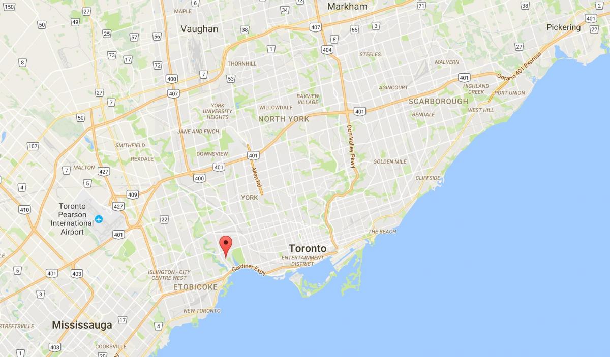 Peta Balai daerah Toronto