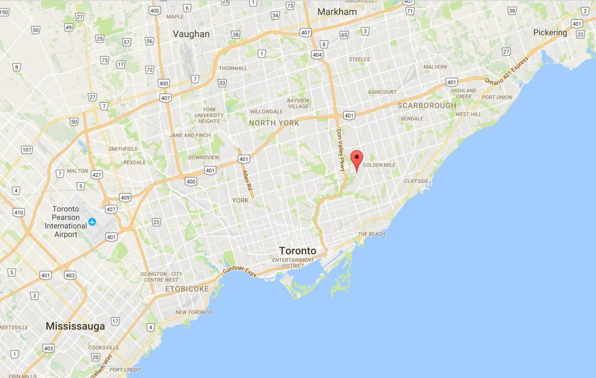 Peta Bermondsey daerah Toronto