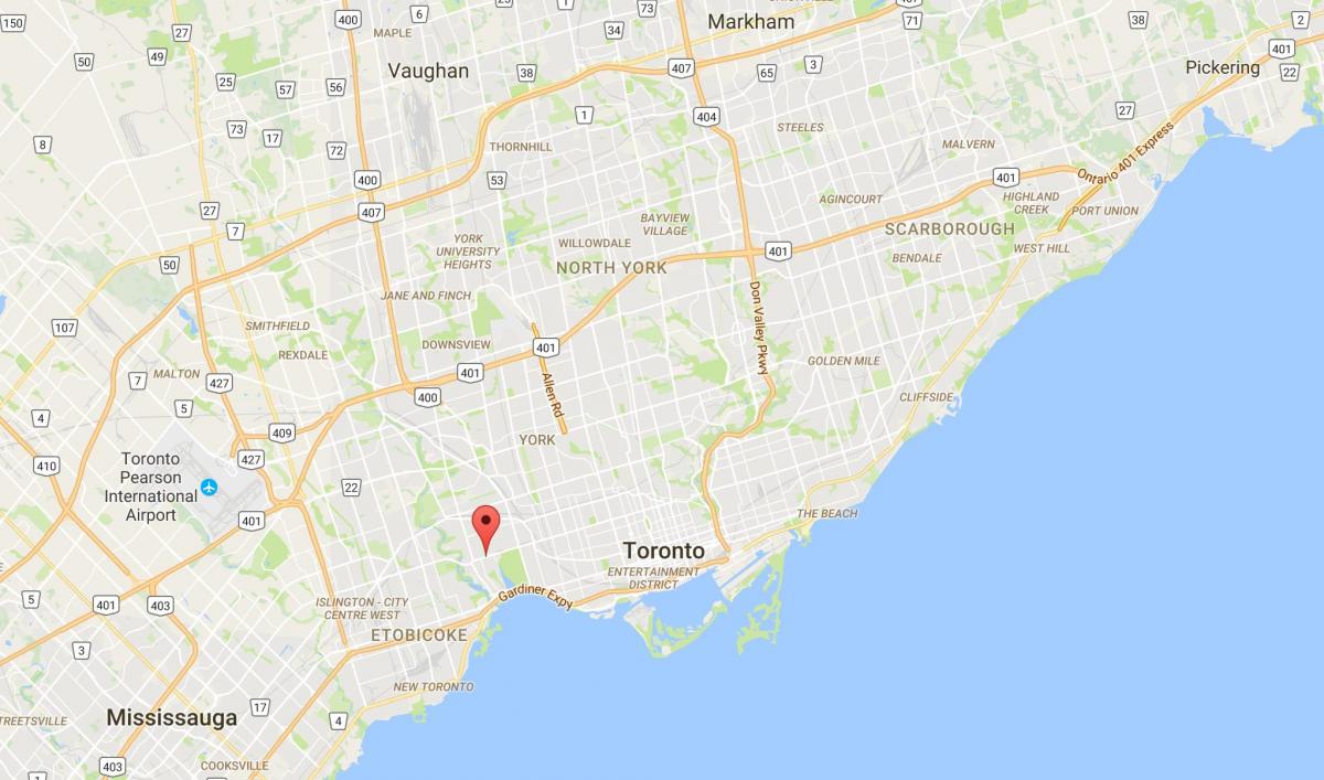 Peta Bloor West Village daerah Toronto
