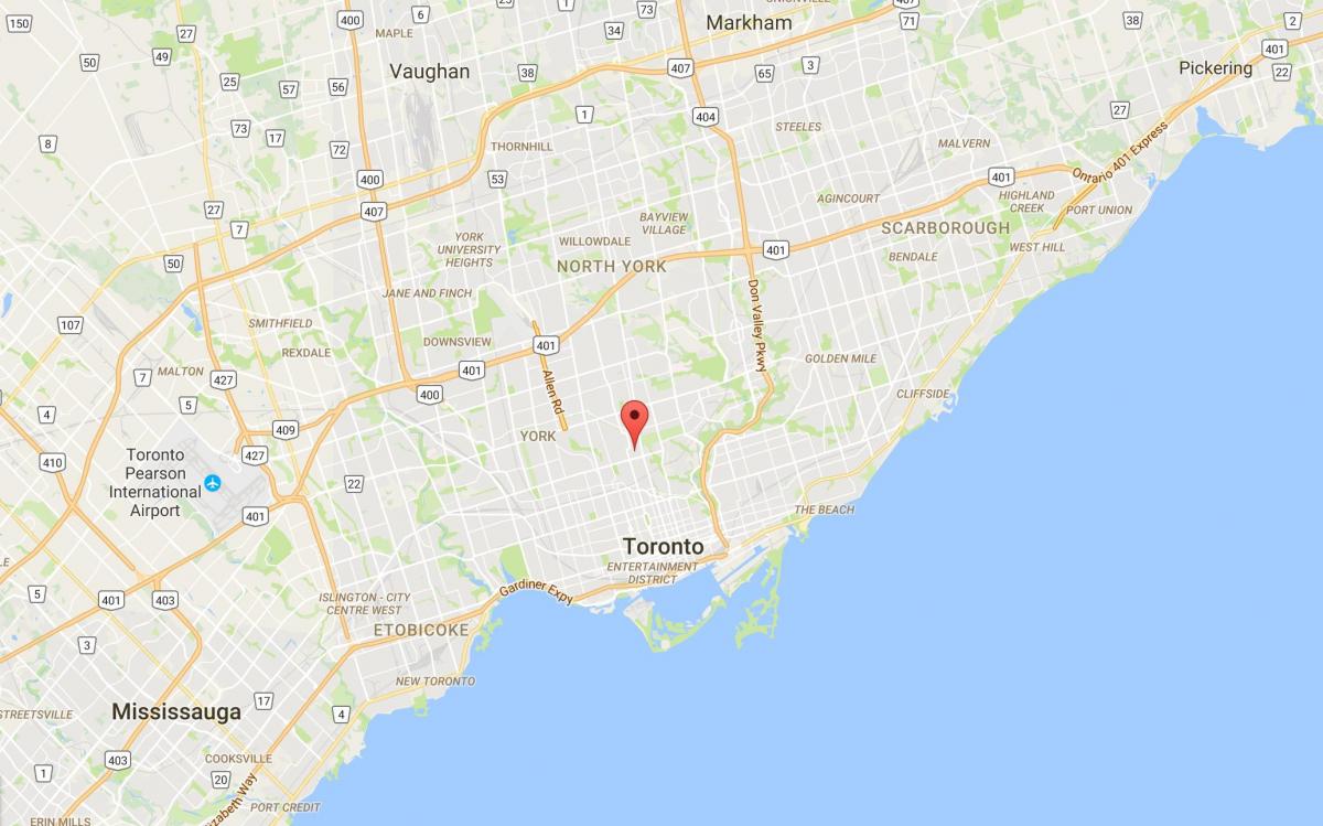 Peta Taman Rusa daerah Toronto
