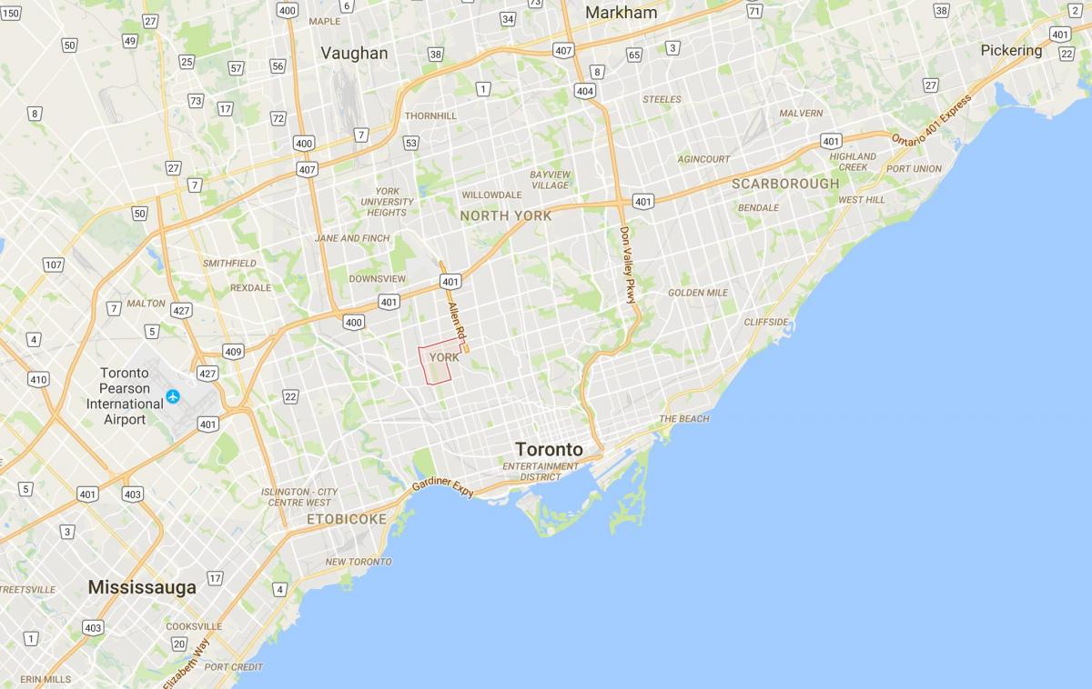 Peta Fairbank daerah Toronto