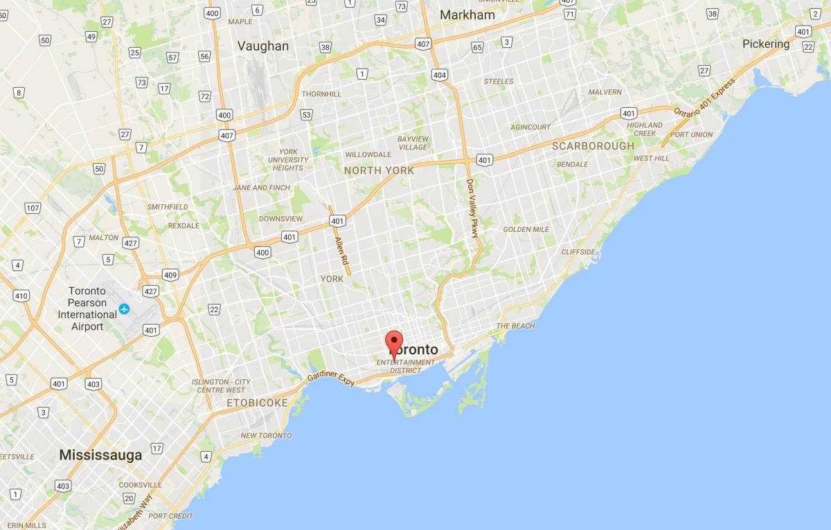 Peta Fesyen Daerah daerah Toronto
