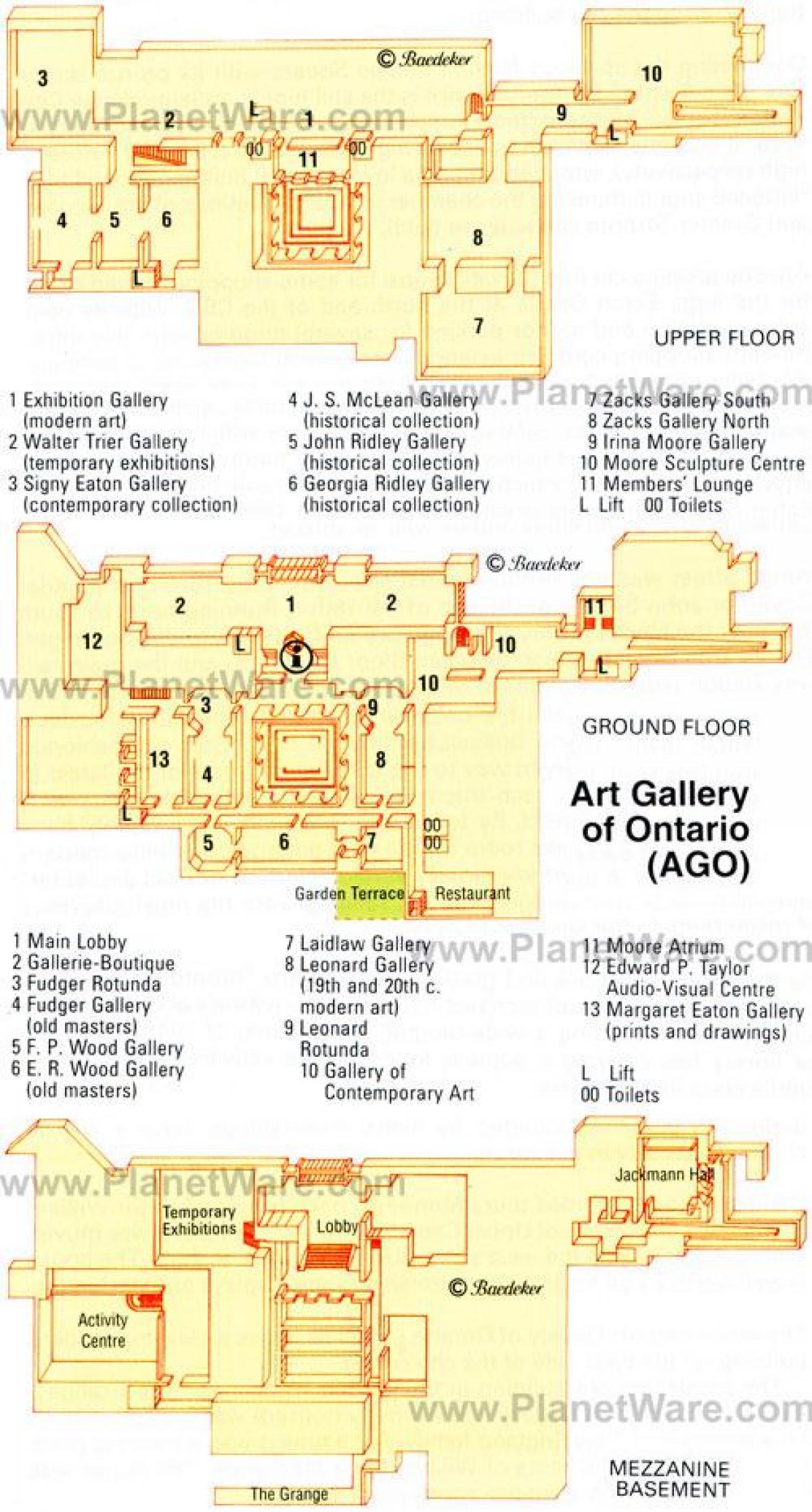 Peta Galeri Seni Ontario