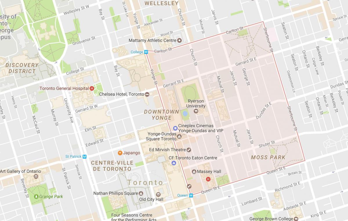 Peta Taman Daerah Kota Toronto