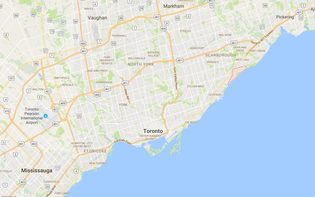 Peta Guildwood daerah Toronto