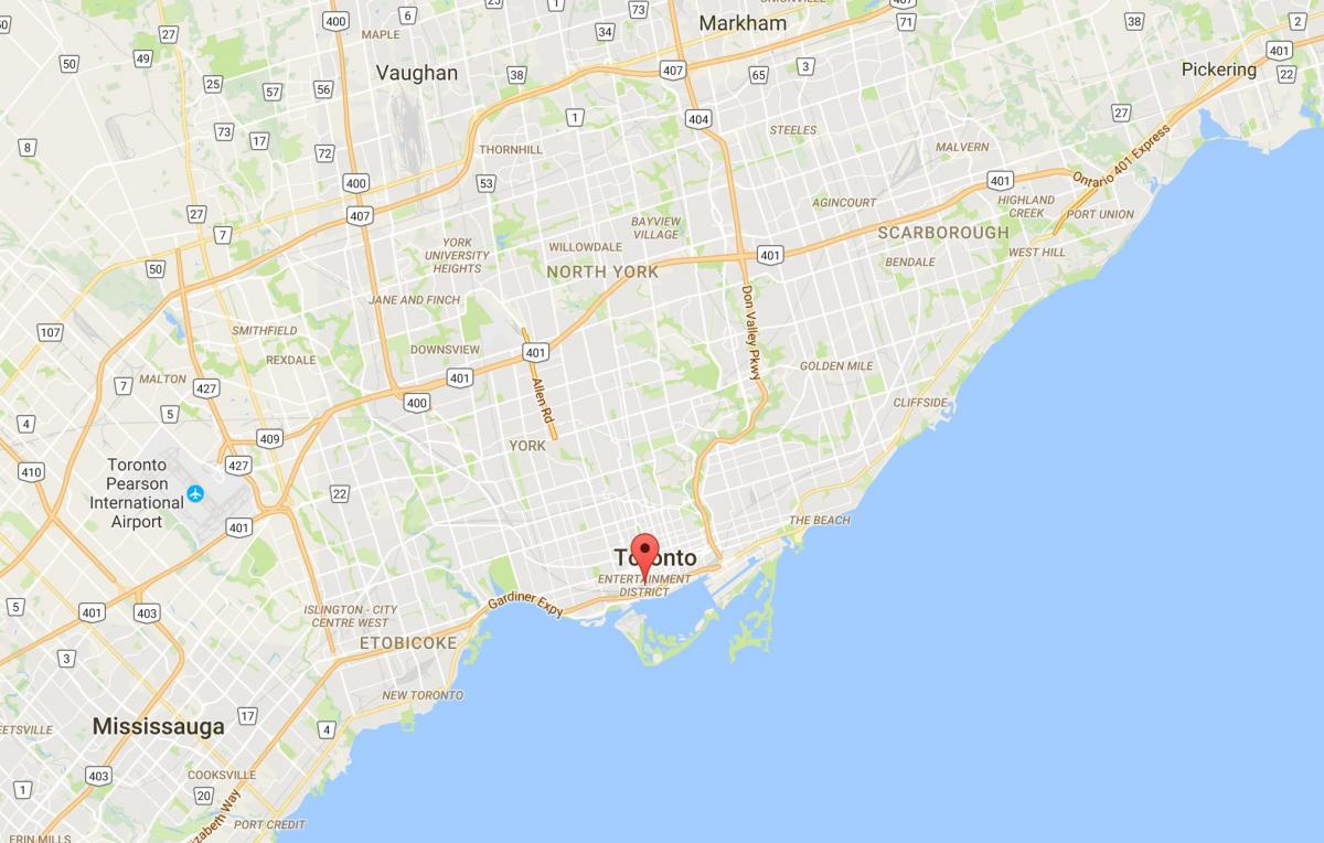 Peta Hiburan Daerah daerah Toronto