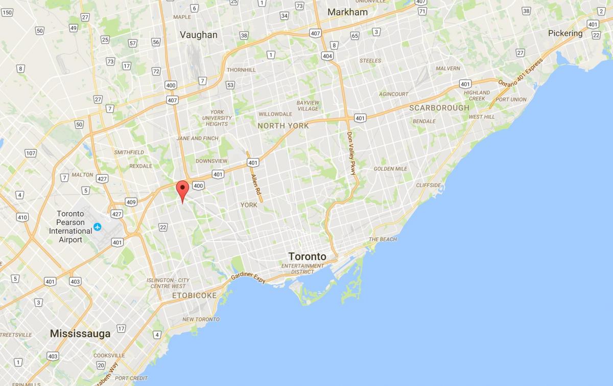 Peta Humber Heights – Westmount daerah Toronto