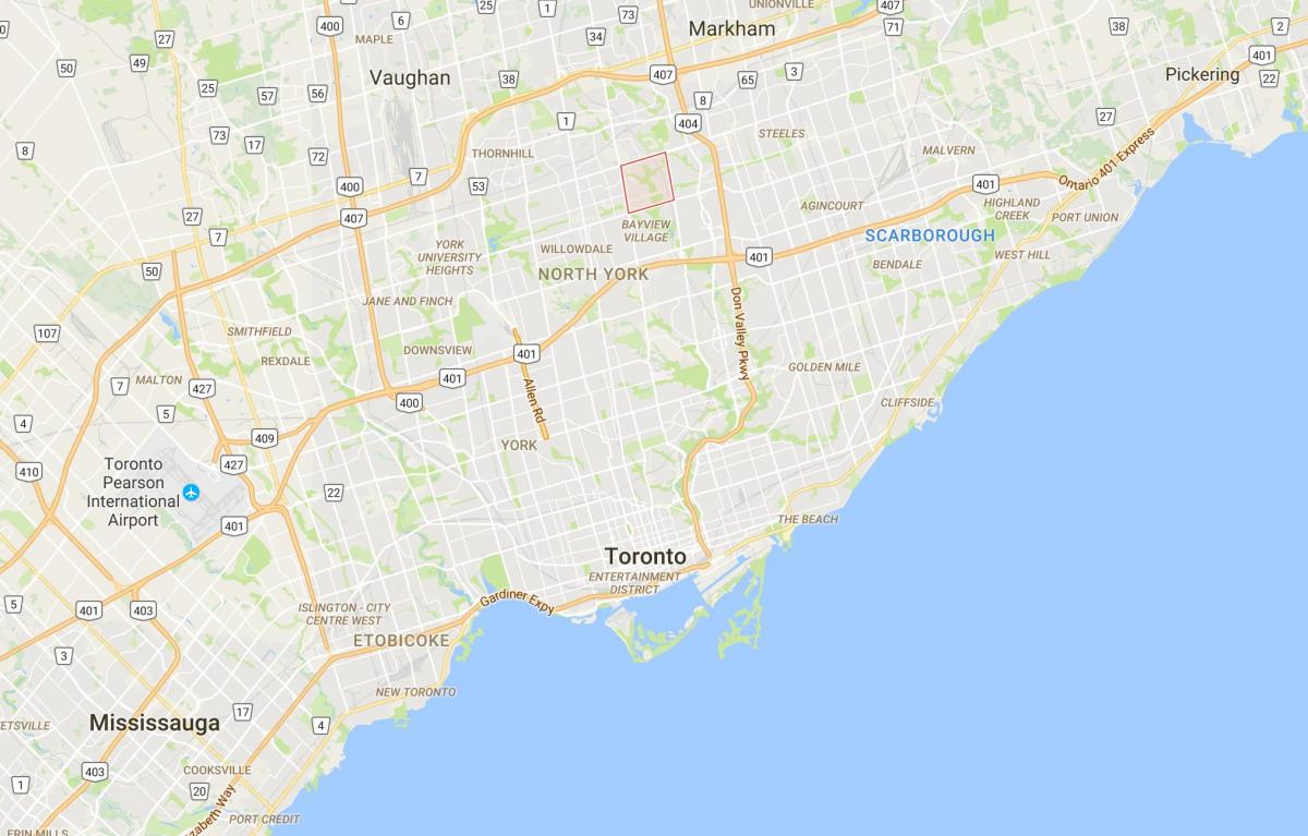 Peta Imperial Hutan – Steeles daerah Toronto