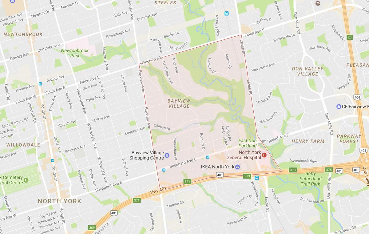 Peta Imperial Kampung kejiranan Toronto