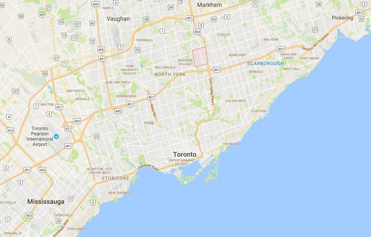 Peta Kacang daerah Toronto