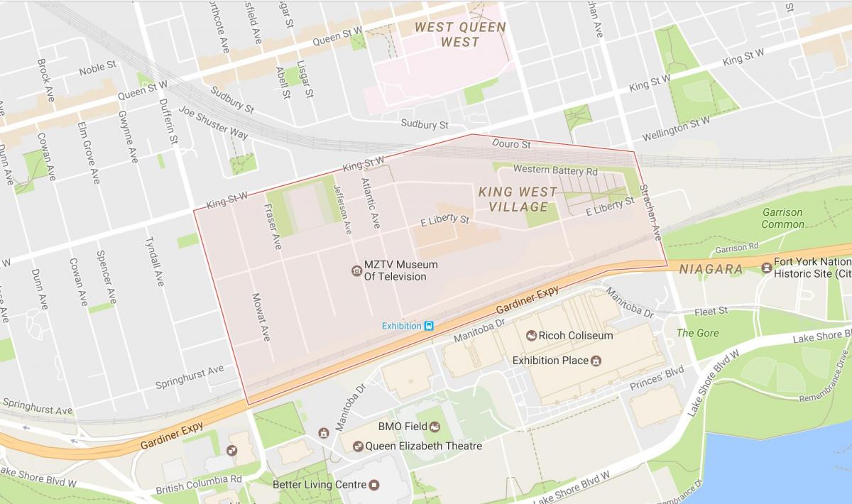 Peta Kebebasan Desa tetangga Toronto