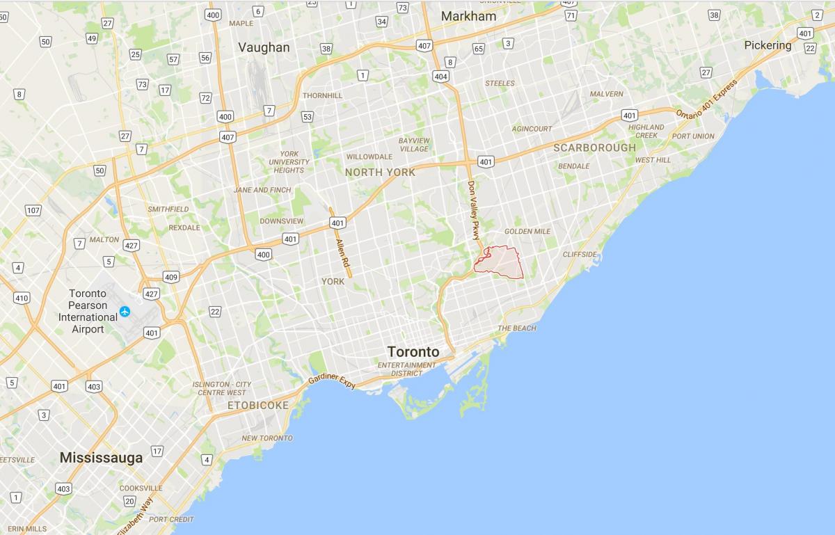 Peta Kekang Jalan daerah Toronto