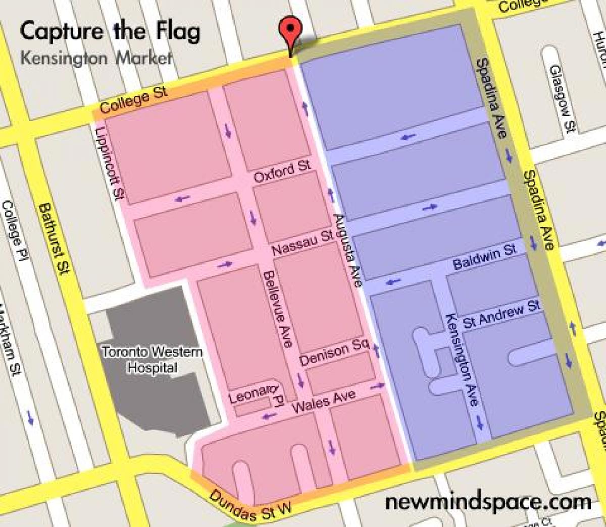 Peta Kensington Pasaran Kota Toronto