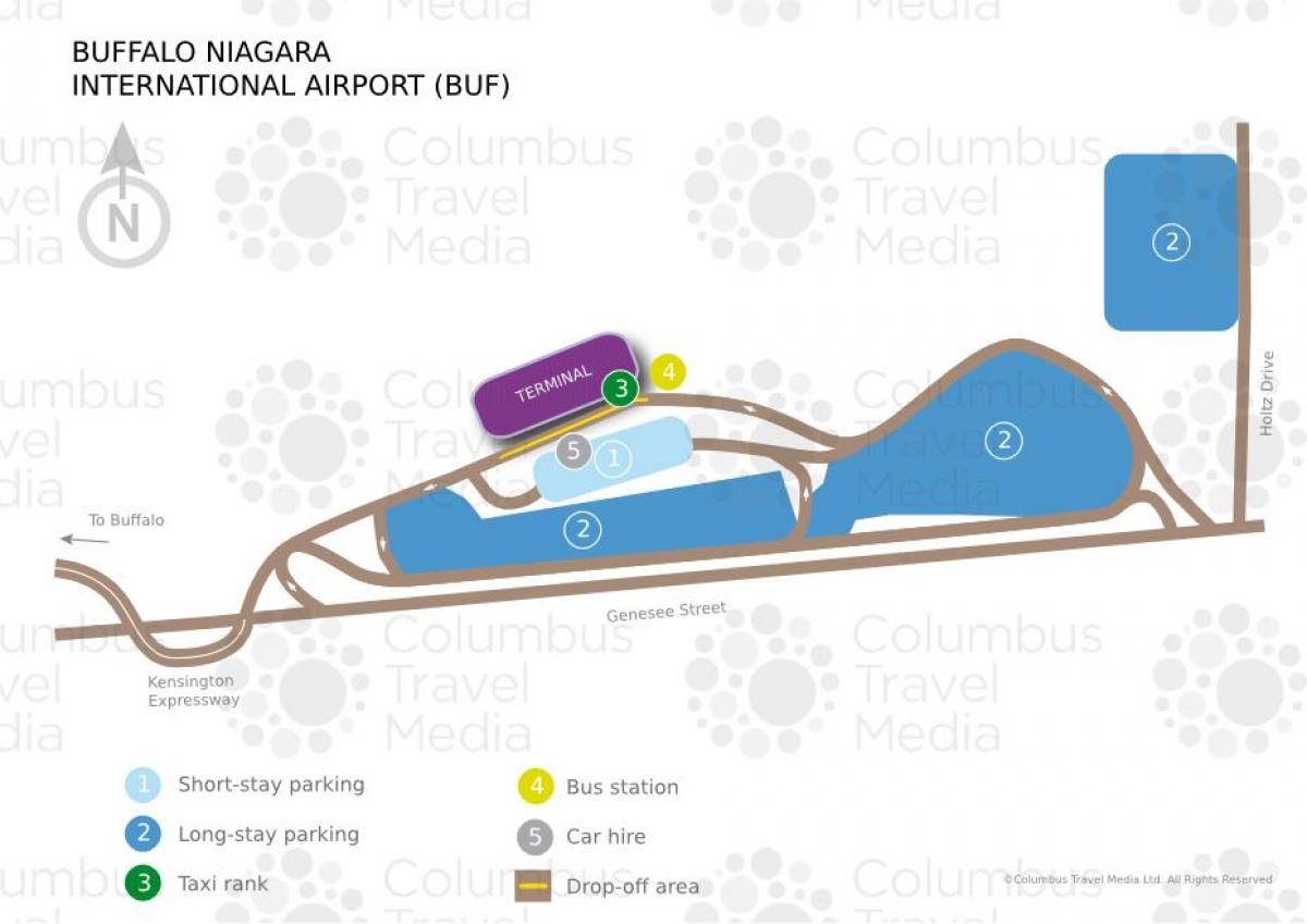 Peta Kerbau Niagara international airport