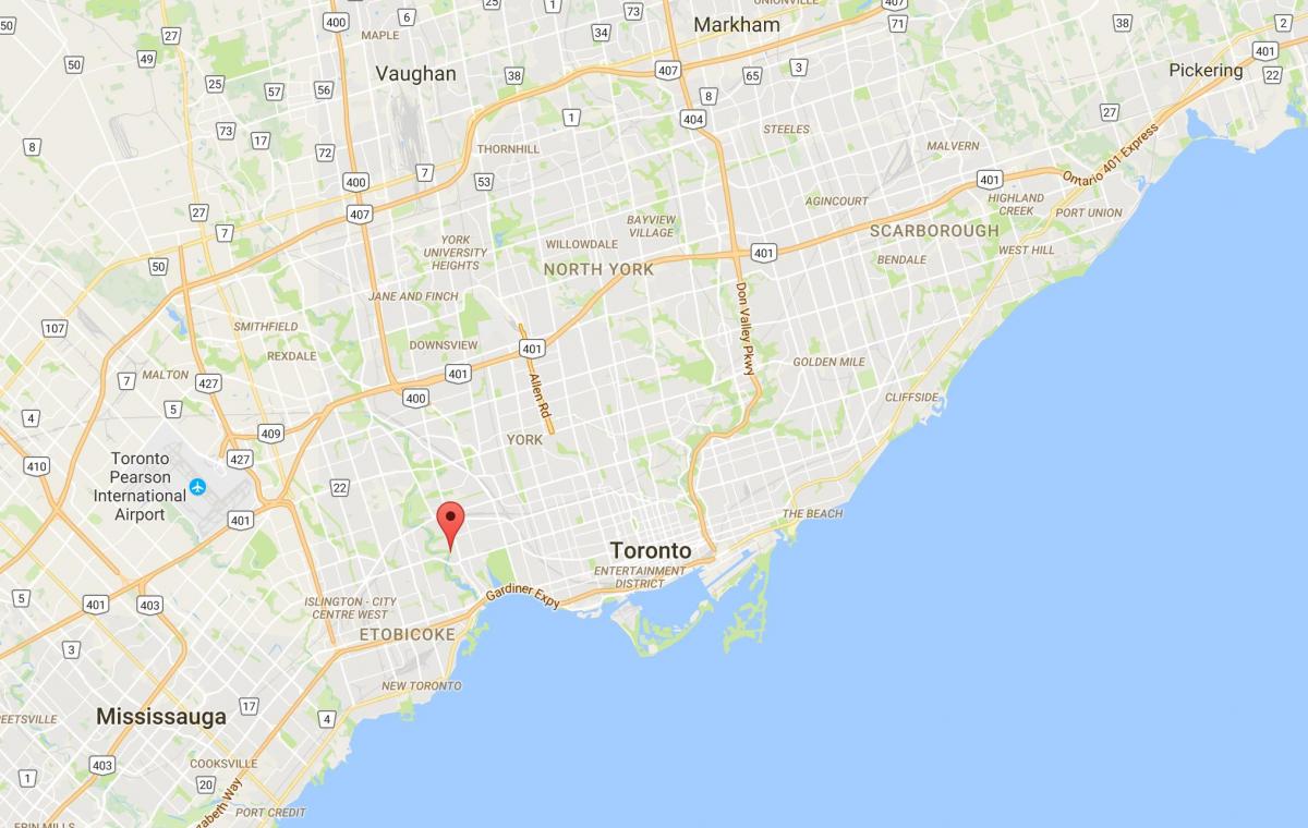 Peta Lama Mill daerah Toronto