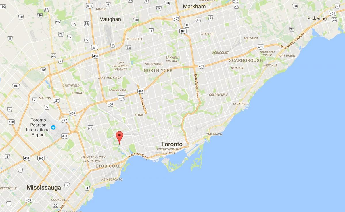 Peta Lama Mill kejiranan Toronto