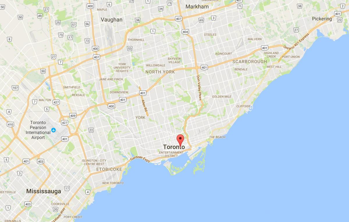 Peta Bandar Lama daerah Toronto