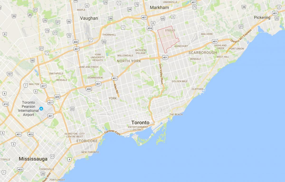Peta L'Amoreaux daerah Toronto