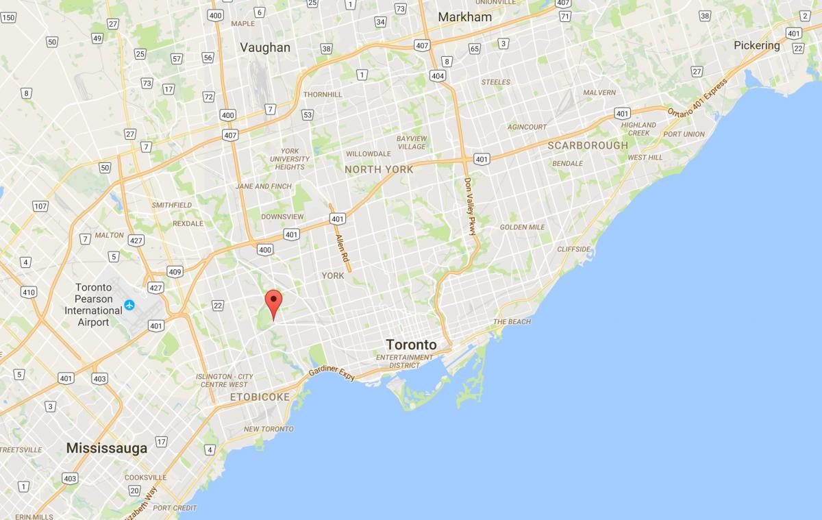 Peta Lambton daerah Toronto