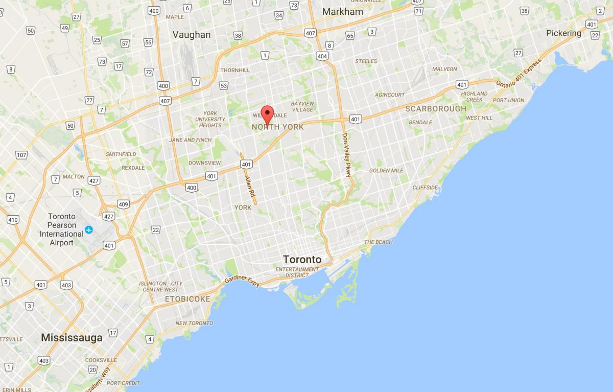 Peta Lansing daerah Toronto