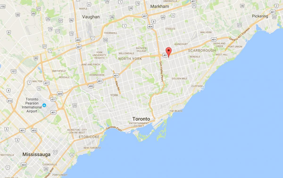 Peta Maryvale daerah Toronto