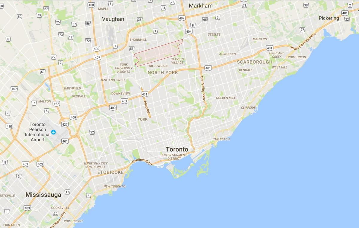Peta Newtonbrook daerah Toronto