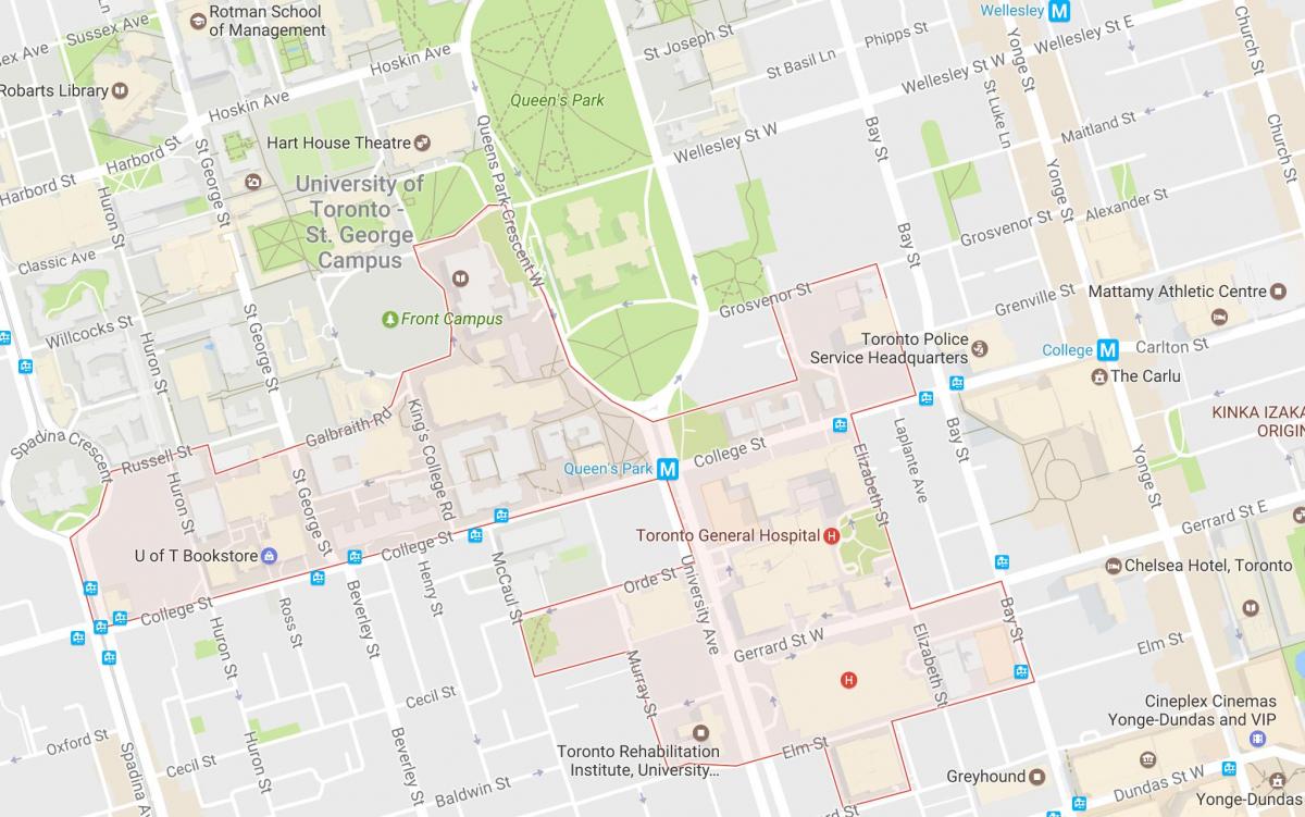 Peta Penemuan Daerah kejiranan Toronto