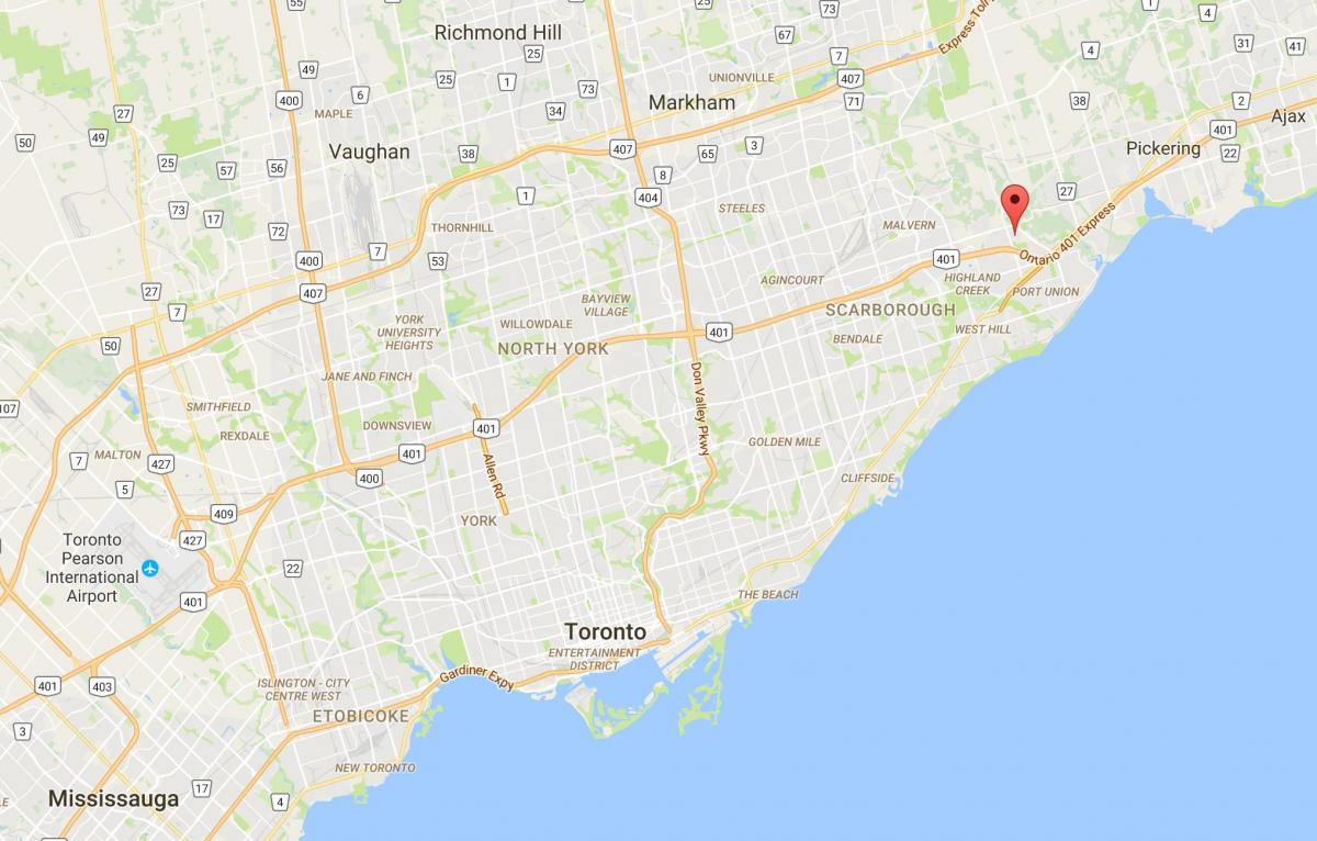 Peta Rouge daerah Toronto