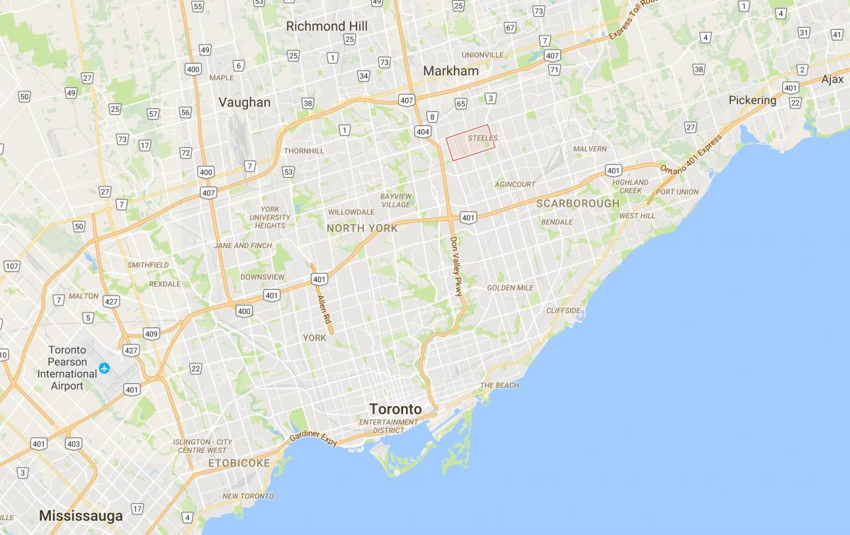 Peta Steeles daerah Toronto
