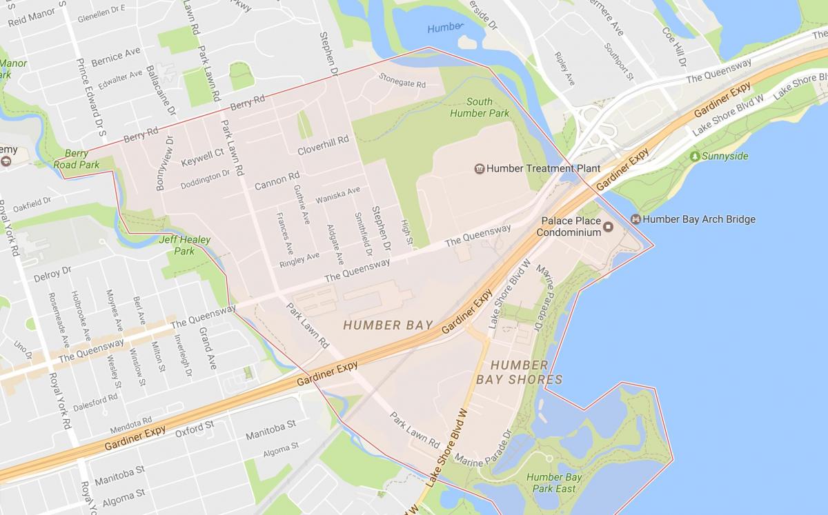 Peta Stonegate-Termasuk! kawasan kejiranan Toronto