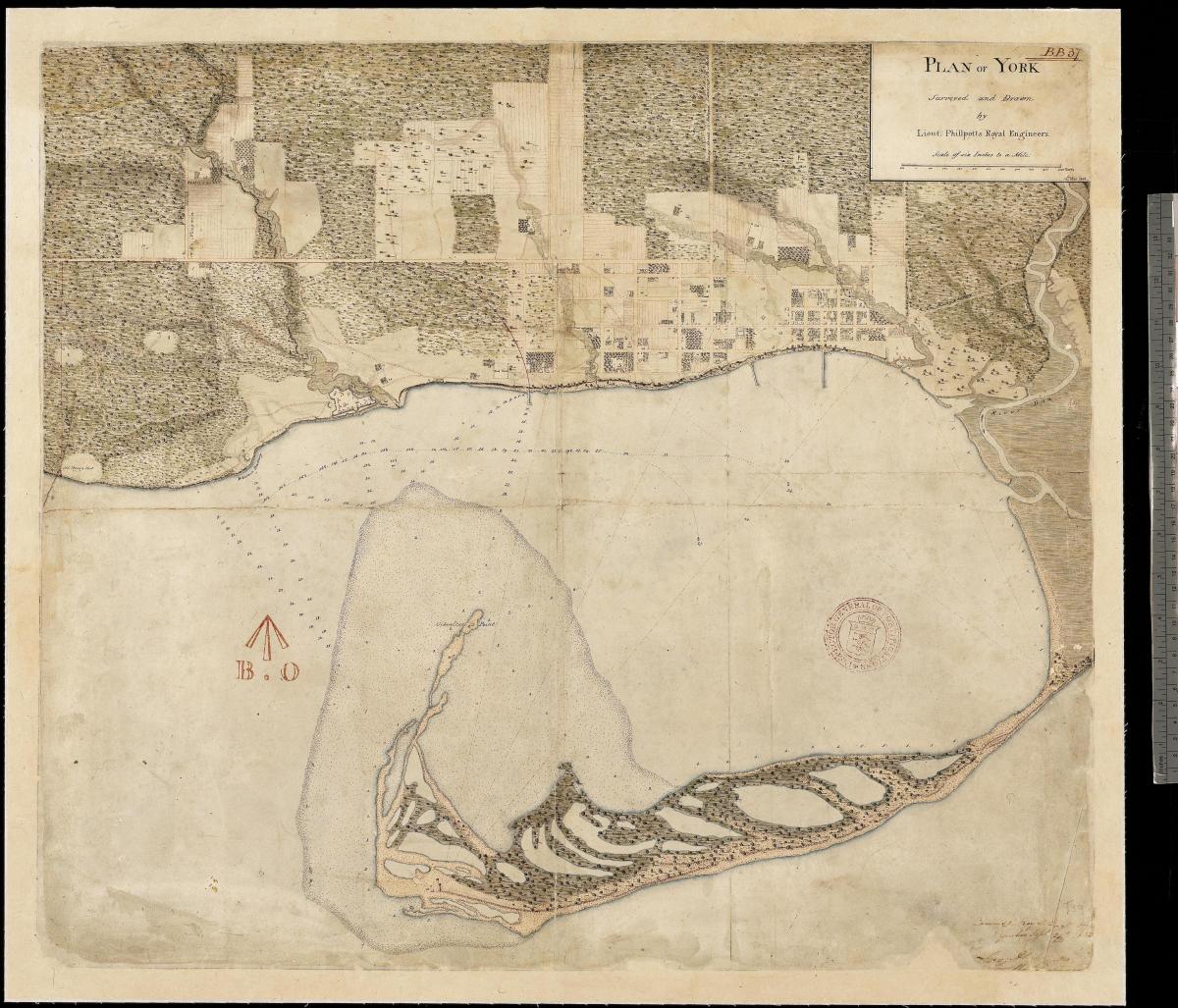 Peta tanah York Toronto pertama centure 1787-1884