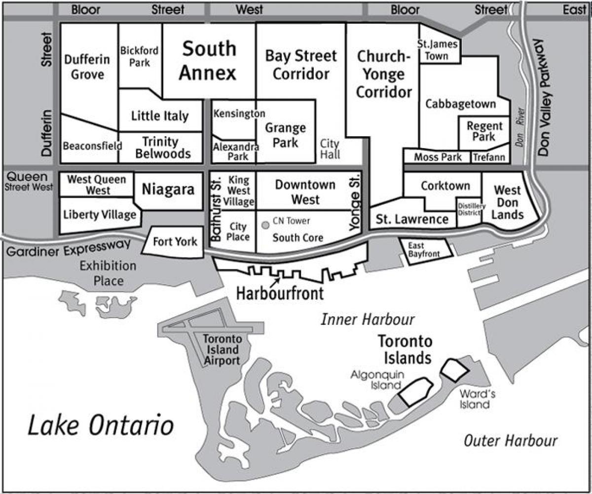 Peta Toronto Kejiranan panduan