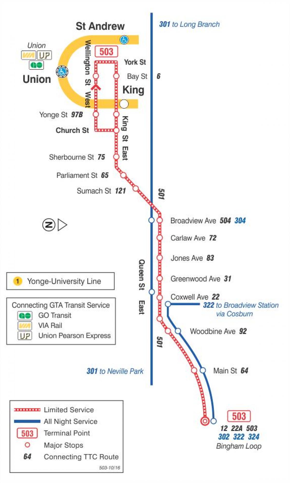 Peta trem 503 Kingston Jalan