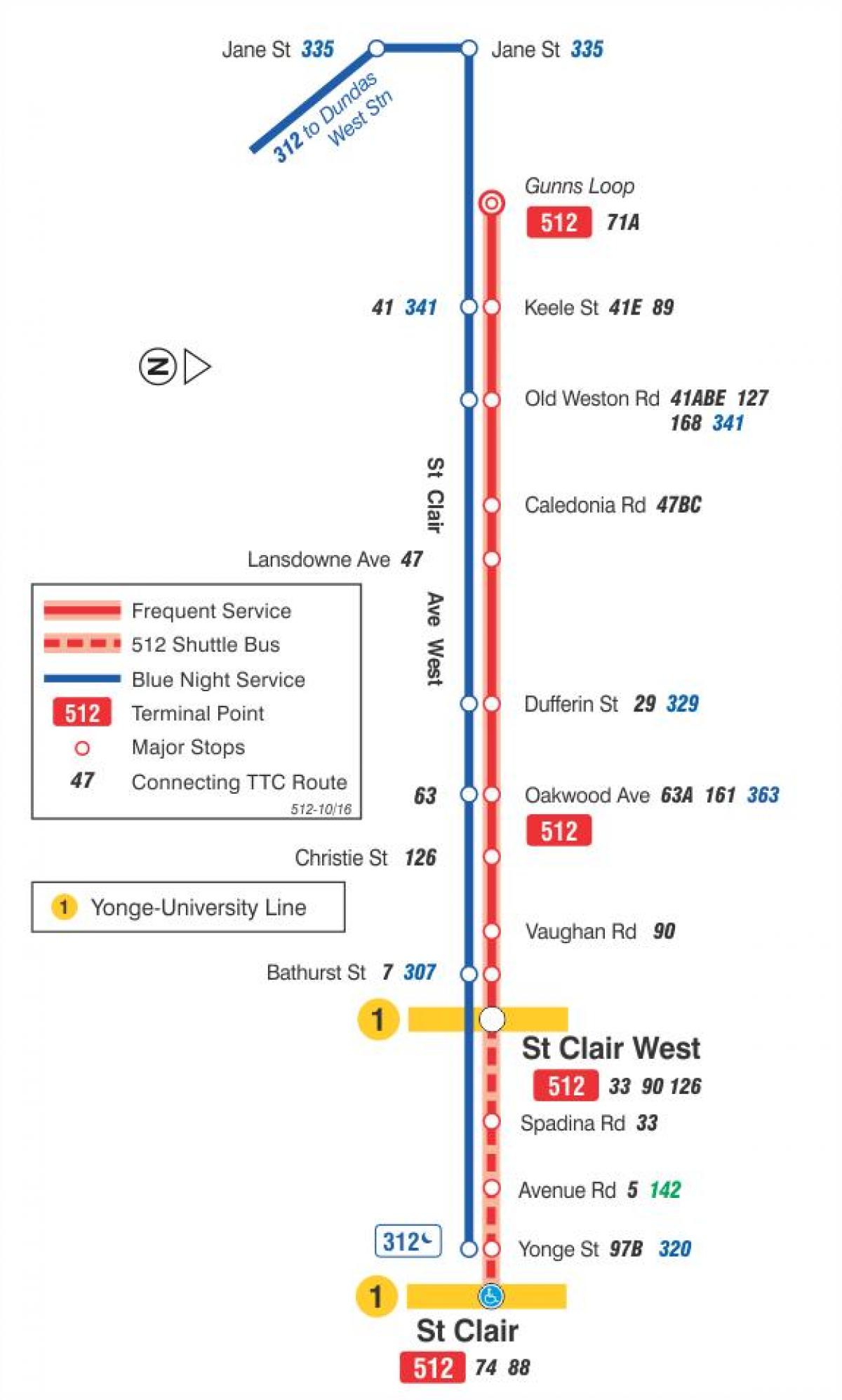 Peta trem 512 saint-Clair