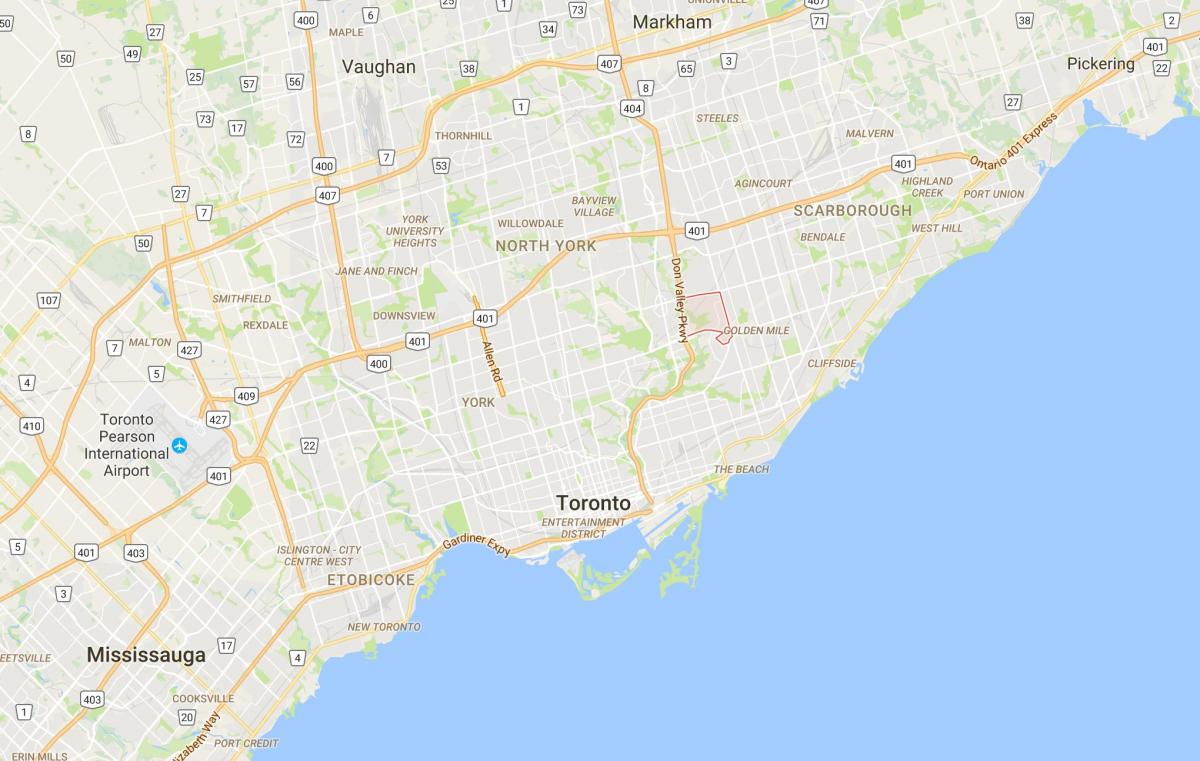 Peta Victoria Kampung daerah Toronto