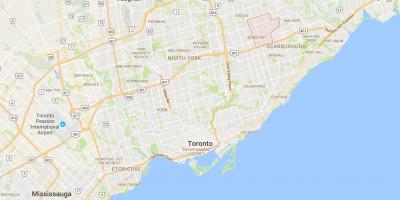 Peta Agincourt daerah Toronto