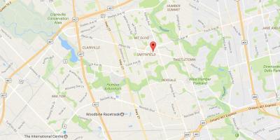 Peta Albion jalan Toronto