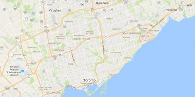 Peta Barat Bukit daerah Toronto