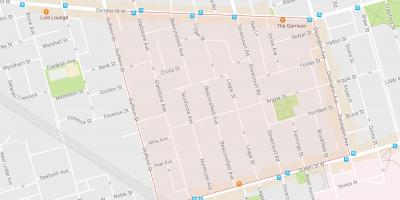 Peta Beaconsfield Kampung kejiranan Toronto