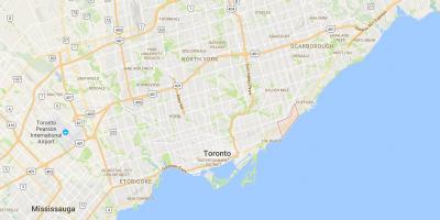 Peta Birch Tebing daerah Toronto