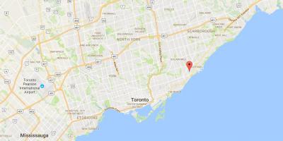 Peta Birch Tebing Heights daerah Toronto