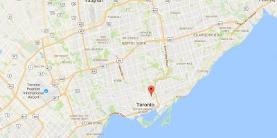 Peta Cabbagetown daerah Toronto