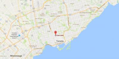 Peta Casa Loma daerah Toronto