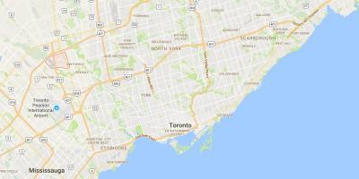 Peta Clairville daerah Toronto
