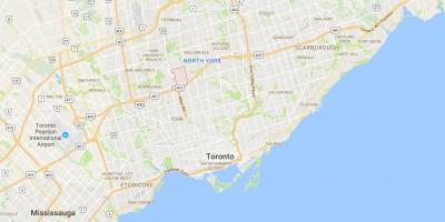 Peta Clanton Park daerah Toronto