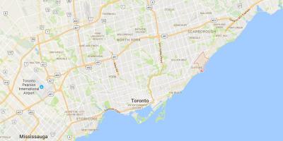 Peta Cliffcrest daerah Toronto