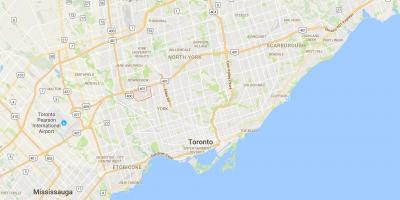 Peta Maple Daun daerah Toronto