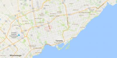 Peta Glen Park daerah Toronto