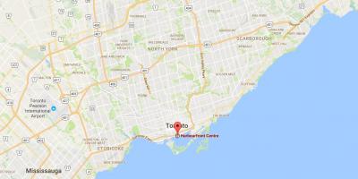 Peta Harbourfront daerah Toronto
